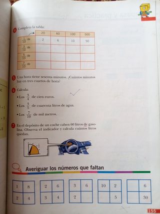 Libro Matemáticas,4Primaria,Anaya,La Tira de Color