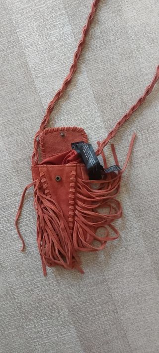 Bolsito naranja móvil piel