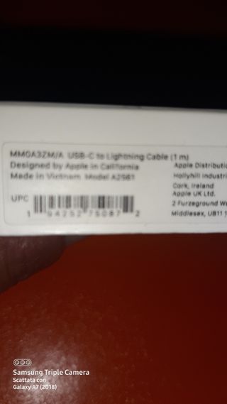 Cavo Usb-C to lightning