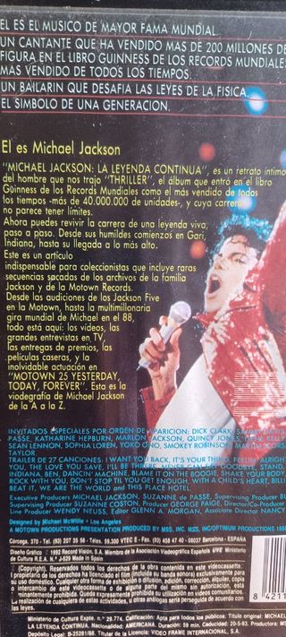 Michael Jackson vhs