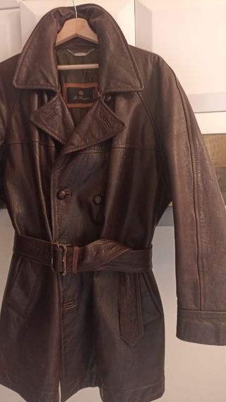 Giaccone in pelle doppiopetto anni 90