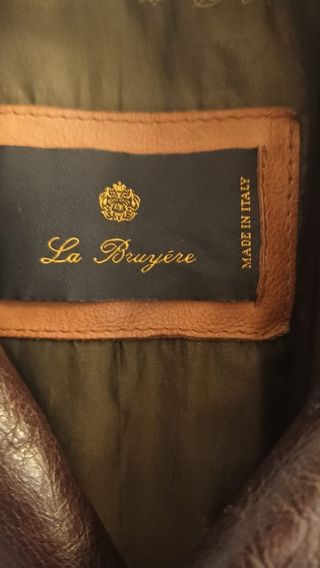 Giaccone in pelle doppiopetto anni 90