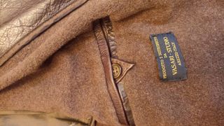 Giaccone in pelle doppiopetto anni 90