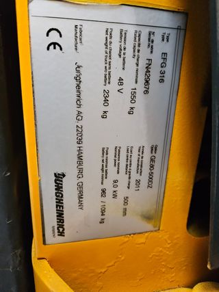 OFERTA DEL MES Carretilla Eléctrica Jungheinrich