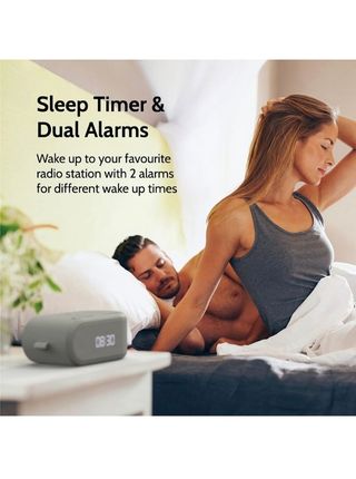 Cargador inalámbrico y Radio con Bluetooth.