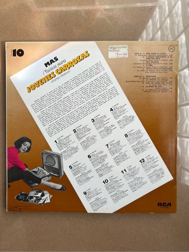 Más música para Jóvenes Carrozas Vol. 10 (Vinilo)