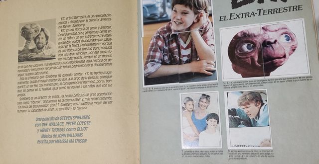 Álbum cromos ET El Extraterrestre 