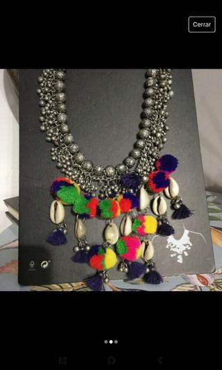 Collar plateado Zara