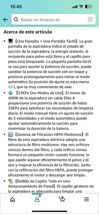 aspiradora laresar sin cable