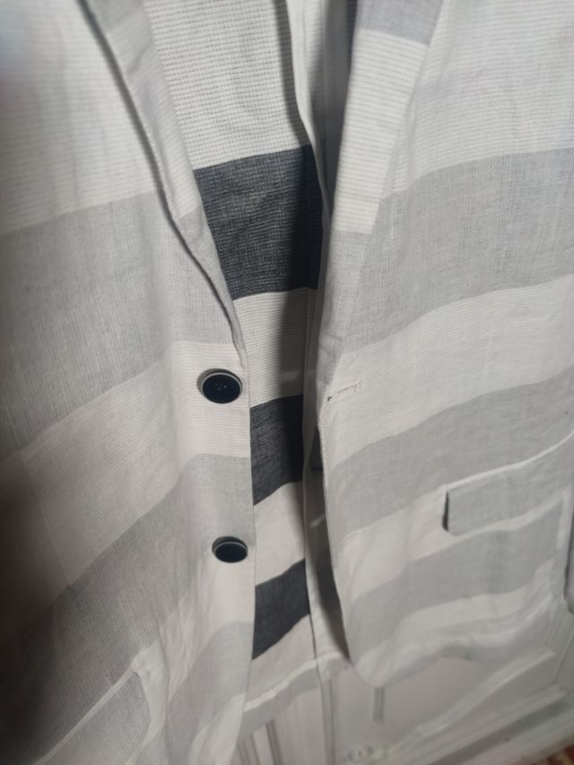 Giacca Jack & Jones righe bianco 