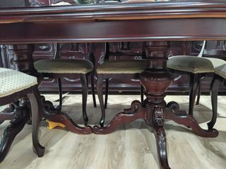 Conjunto muebles salón madera maciza