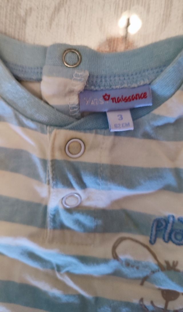 2 camisetas de bebé 3 meses