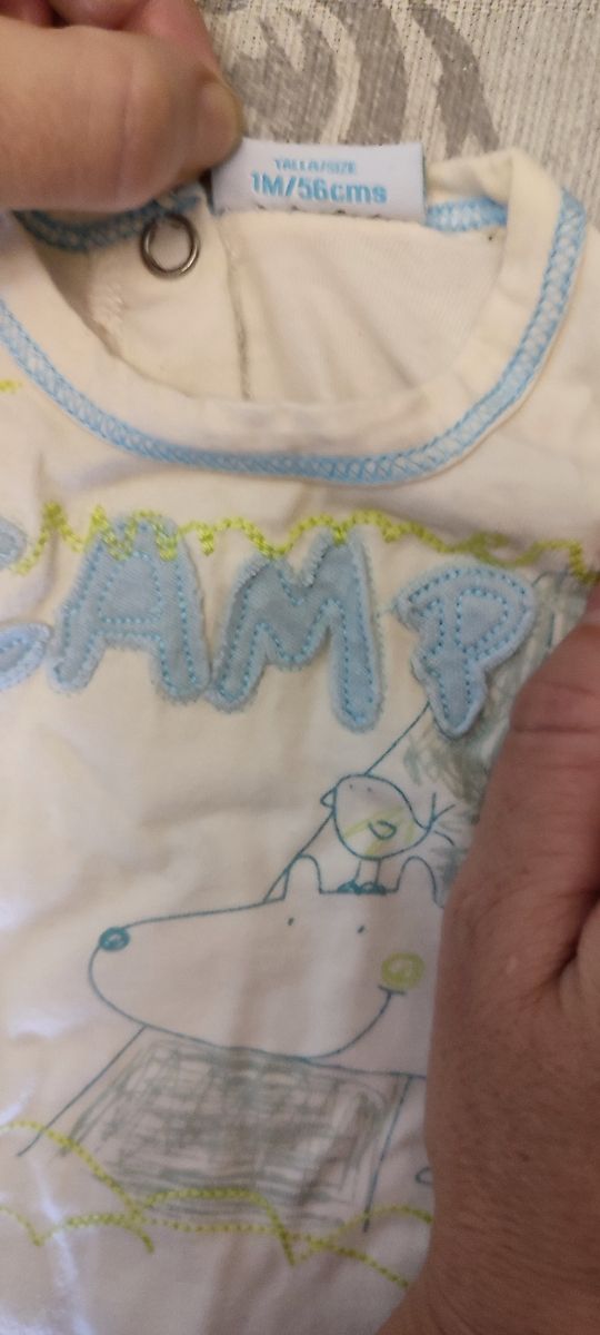 2 camisetas de bebé 3 meses