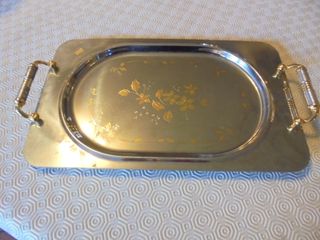 Elegante coppia di vassoi Giorinox vintage