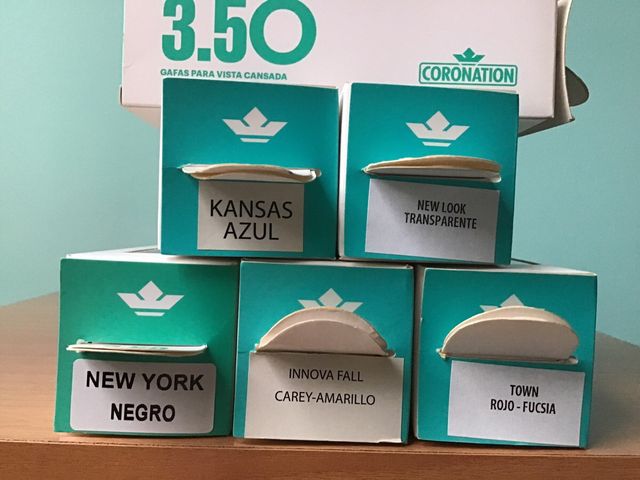 Lote 5 gafas de lectura de +3,50