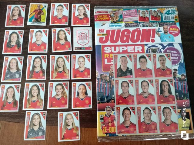 Todos los cromos España Mundial 2023 