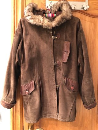 Parka invierno de napa y cuero