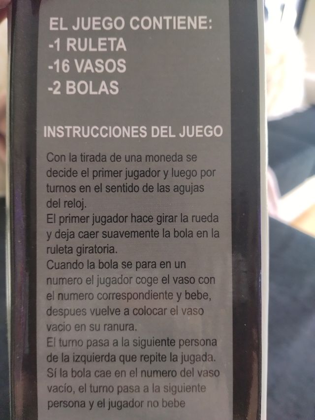 Ruleta chupitos NUEVO