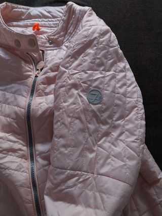 Chaqueta estilo plumas rosa t. 38/40/42