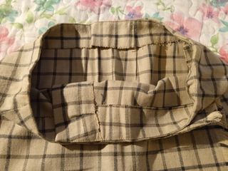 Minifalda cuadros escoceses hecha a mano