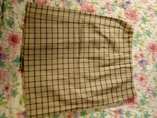 Minifalda cuadros escoceses hecha a mano