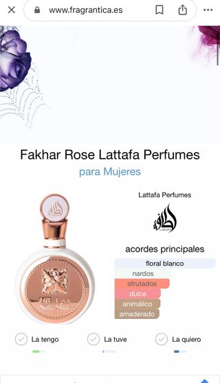Fakhar de lattafa perfume para mujer