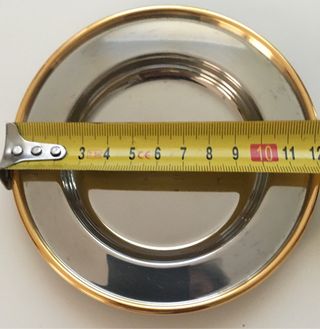 Bajoplato y panera Mepra A. Inoxidable