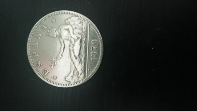 Lote de 5 monedas de 1870