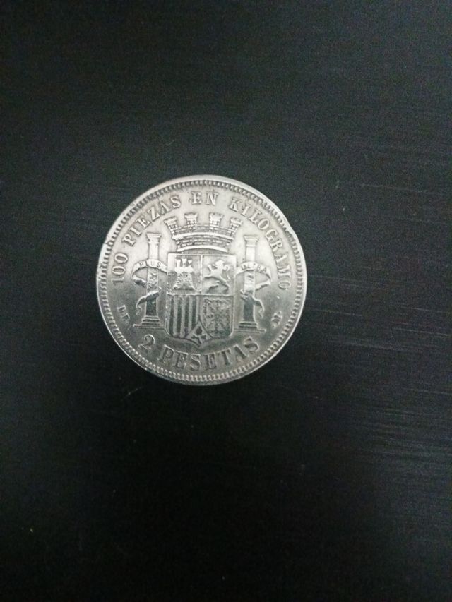 Lote de 5 monedas de 1870