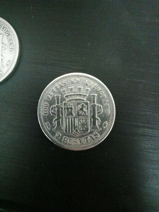 Lote de 5 monedas de 1870