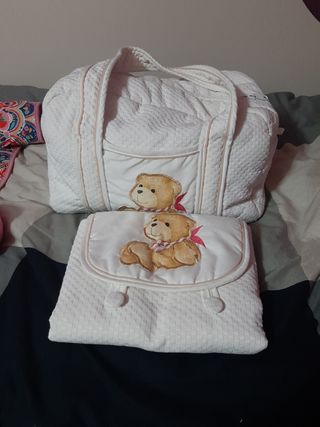 Bolso bebé y guardapañales