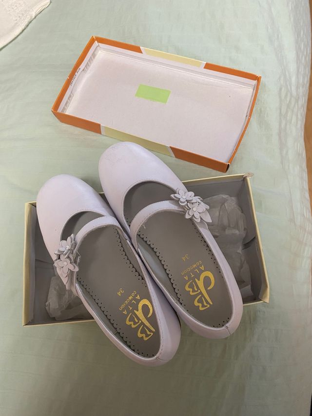 zapatos blancos comunion