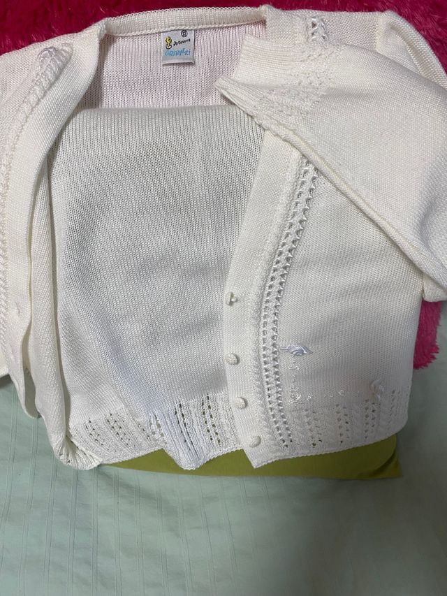 chaqueta comunion blanca