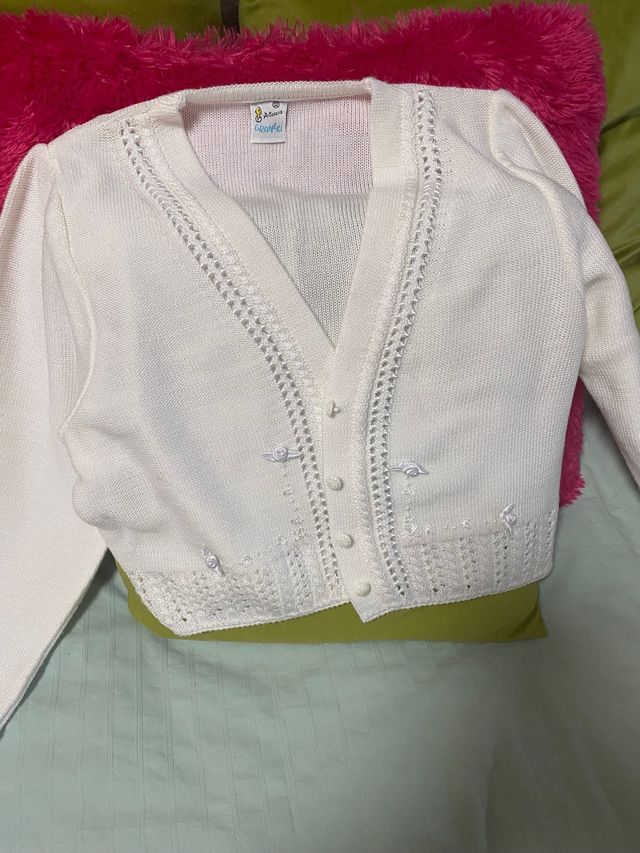 chaqueta comunion blanca