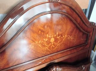 CAMA DE 1,05 COMPLETA DE MADERA