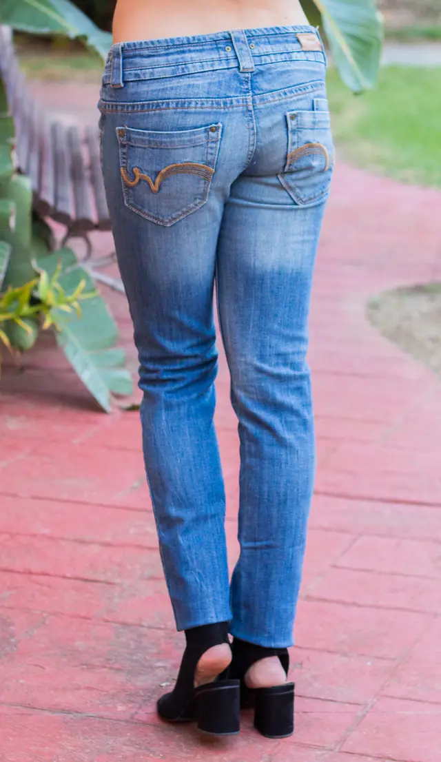 Pantalón Bershka mujer azul medio