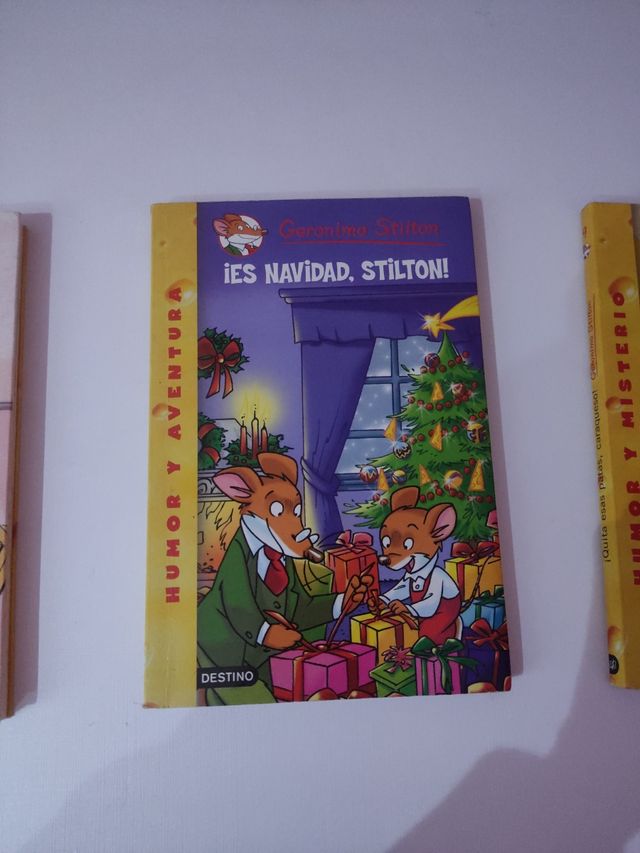 Tres libros de Gerónimo Stilton