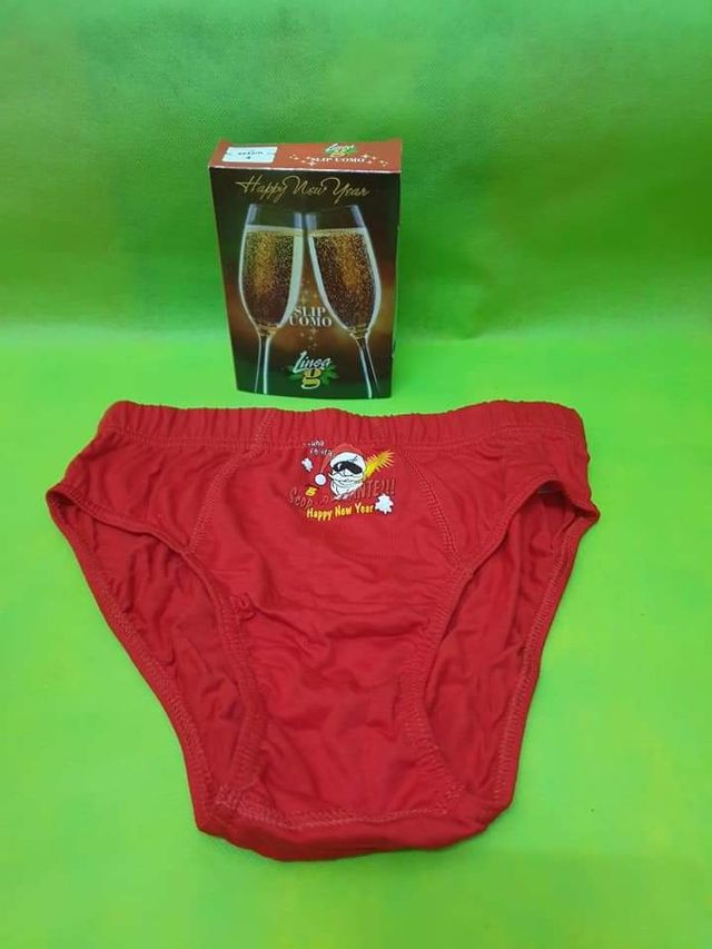 Slip uomo natalizio rosso, varie taglie