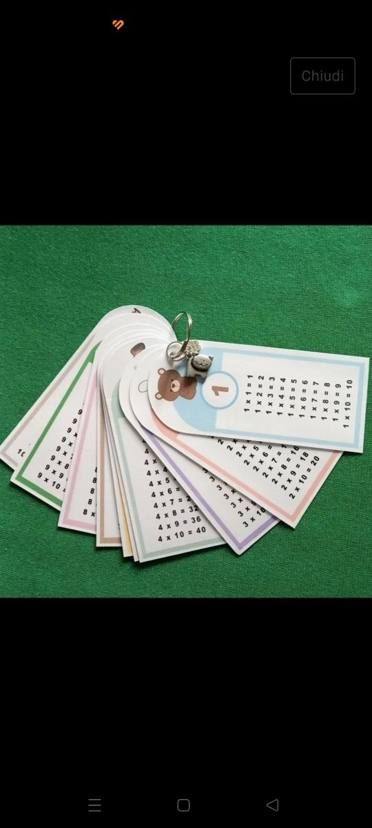 Tabelline per bambini 