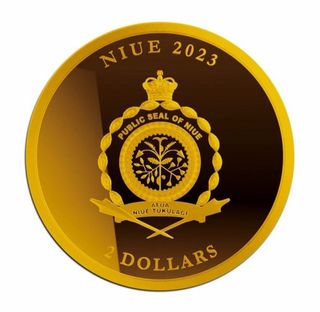 1 onza. Niue. 2 Dólares 2023 Iconos de Inspiraci