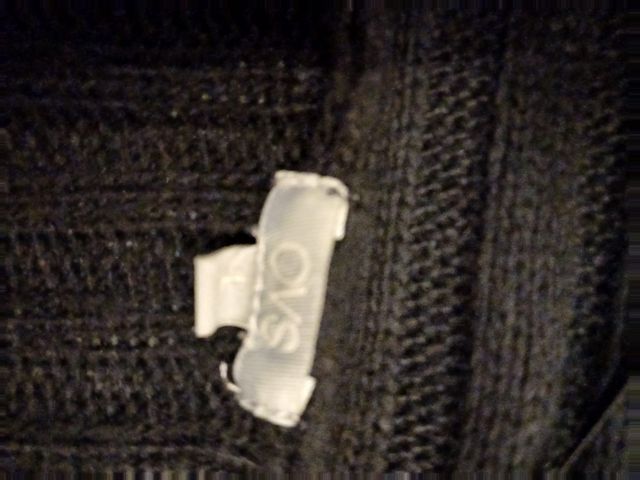 Cardigan lungo nero taglia L