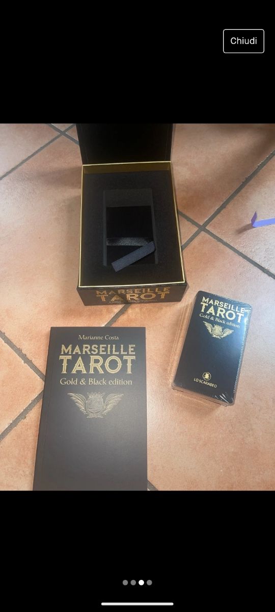 Tarocchi di Marsiglia edizione oro e nero