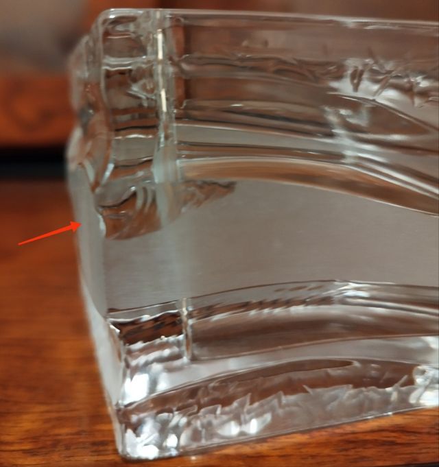 Juego de fumador de cristal tallado