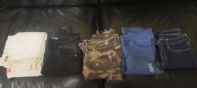 5 paia di jeans taglia bambina
