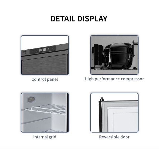 Nevera 12v 83l con congelador