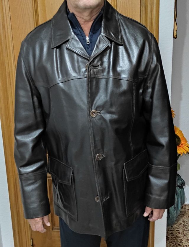 Chaqueta hombre cuero Cortefiel