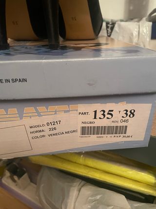 Zapatos de fiesta de raso negro T.38