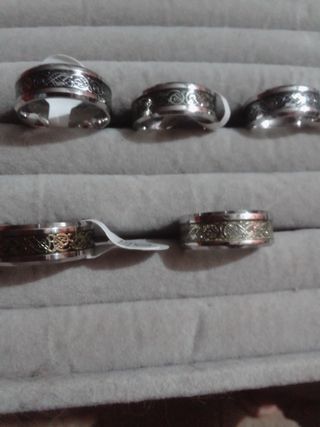 Anillos celtas en acero inoxidable 