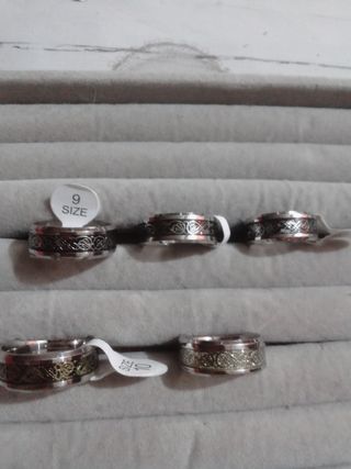 Anillos celtas en acero inoxidable 