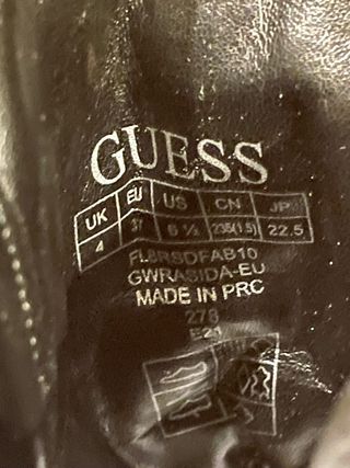 Botas Guess negras talla 37 nuevas a estrenar
